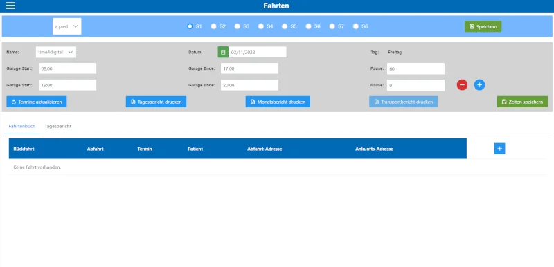 Luxambulance ERP Zeiterfassung Software PWA